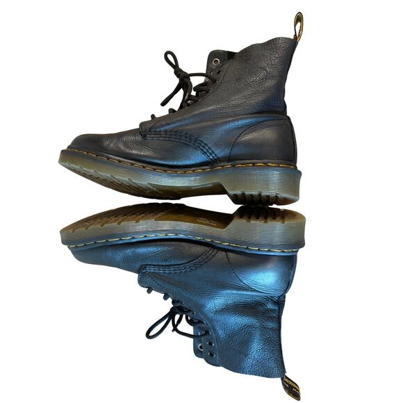 Dr. Martens Pascal Black Pebbled Leather Combat Boots – Women’s 8 / EU 39 - Picture 4 of 9